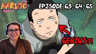 SHIKAMARU VS TEMARI! Naruto Episode 63, 64, 65 Reaction