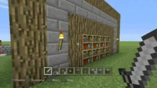 Minecraft | Hidden Door Bookcase (Rails2Revolution)