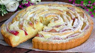 Cake with peaches and the most delicate cream! Melts in your mouth! Simple and delicious!