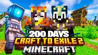 We Survived 200 Days In CRAFT TO EXILE 2 in Minecraft...