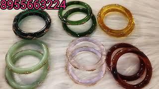 Cristal kada glass bangles कांच की चूड़ियां और bur के सुंदर सुंदर कड़े भी आए हैं 