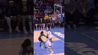 Angel Reese with tight defense of Natasha Howard and 13th rebound