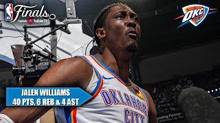 Jalen Williams 40 PIECE  Leads Thunder to Game 5 win over Pacers | 2025 NBA Finals