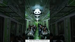  panda Themed Train   Would you like to ride? #train #travel  #funny #viralshorts   #themedtrain