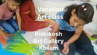 Vacation Art Class at Rishikesh Art Gallery Kollam