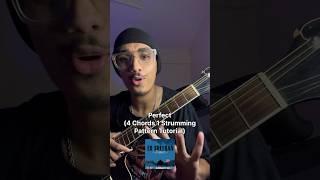 Perfect Guitar Tutorial | 4 Chords & Easy Strumming Pattern For Beginners #shorts