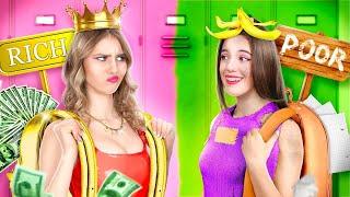 Rich Girl vs Poor Girl | Rich Kid in Broke Family