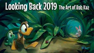 Looking Back 2019: The Art of Rob Kaz - new art book now live on Kickstarter