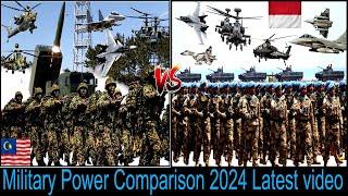 Malaysia vs Indonesia Military Power Compare 2024 Indonesian Army vs Malaysian Army Power Compare