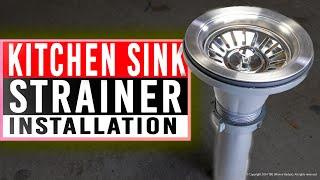 How To Install A Kitchen Sink Strainer | Metal Strainer PVC Body