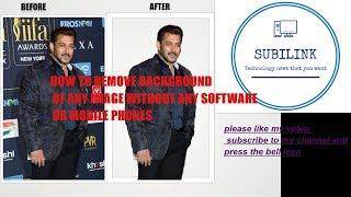How to Remove Photo Background Free Easily and Fast without any applicaation