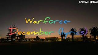 Warforce - December || official lyrics || new||