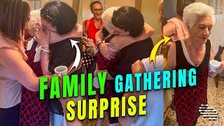 Daughter Who Lives Abroad Surprise Her Mother during a Family Gathering