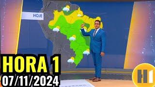 PREVISÃO DO TEMPO - HORA 1  - 07/11/2024 / QUINTA- FEIRA