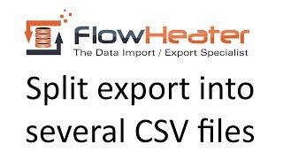 MySQL split export into several CSV files