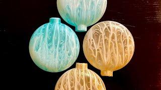 Frosted Glass Ornaments that SHINE! Easy, DIY Christmas Decorations