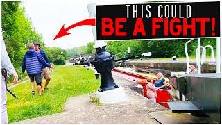 CANAL RAGE! HUGE CONFRONTATION AT A LOCK! Can I Get My Drone STUCK In a Tree Back? - 440