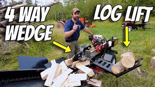 Entry Level Log Splitter With a Log Lift and 4 way Wedge