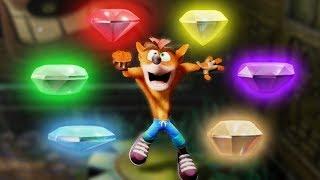 Crash Bandicoot 1: N. Sane Trilogy - All Color Gems | 1080p 60fps