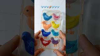 Satisfying Phone case Painting with  Rainbow colour birds ||#drawing #shorts #satisfying #art