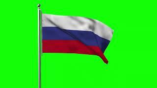 Green screen Footage | Russia Waving Flag Green Screen Animation | Royalty-Free