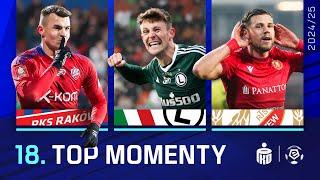 TOP MOMENTY 18. KOLEJKI | WSZYSTKIE GOLE! | PODSUMOWANIE JESIENI | EKSTRAKLASA 2024/25