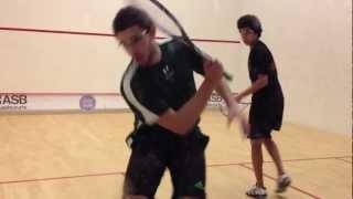 2-M. abdel Maksoud (St. George's) v. Seif el Einen (Brooks) Squash video by Sarah Cortes