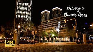 Buenos Aires 4K - Night Drive - Driving from Tigre to Downtown - 4K 60fps