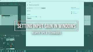 Adjust input gain for your microphone in Windows