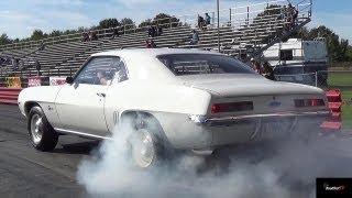 Ultra Rare Camaro ZL1 vs L88 Corvette - 1/4 Mile Drag Race Video - Road Test TV ®