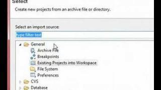 Eclipse Import a Project
