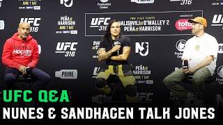 "If Jon Jones won't defend, then strip him" - UFC Q&A: Amanda Nunes & Cory Sandhagen