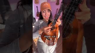 Yellow by Coldplay UKULELE Tutorial 3 chords