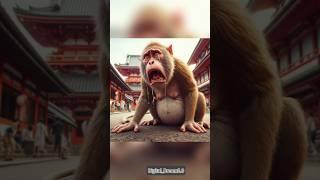 No One Help A pregnant monkey  ll#shortsviral #shorts #viralvideo