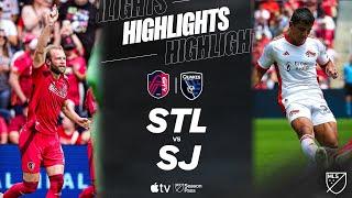 St. Louis CITY SC vs. San Jose Earthquakes | Full Match Highlights | Stoppage Time Drama!