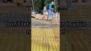 Don't let THIS happen to your new concrete!