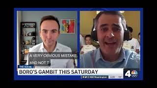 NBC4 The Scene 11 9 21. Simul with GM Rashad Babaev at the Boro Tysons.