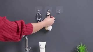 10 Pcs Hook Transparent Strong Self Adhesive Door Wall Hangers Hook Vacuum Sucker Heavy Load Rack