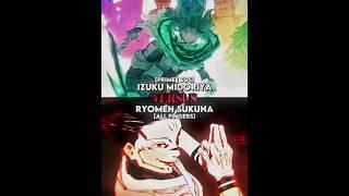 DEKU VS SUKUNA FINGERS || #edit #capcut #anime #jujutsukaisen #mha #1v1