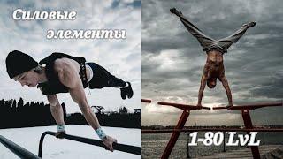 СИЛОВЫЕ ЭЛЕМЕНТЫ 1-80 LVL (STREET WORKOUT)