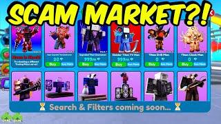  SCAM Marketplace in Toilet Tower Defense #roblox