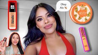 TESTING AlondraDessy's Makeup Routine ¿YAY or NAY? | Crystal Chavez