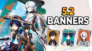 NEW UPDATED! 5.2 BANNERS Speculations ARE HERE (ZHONGLI & ARLECCHINO)  - Genshin Impact