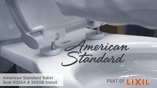 How to Install a Toilet Seat: 5055A & 5055B Models by American Standard