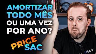 Devo Amortizar todo mês ou uma vez por Ano? PRAZO e PARCELA