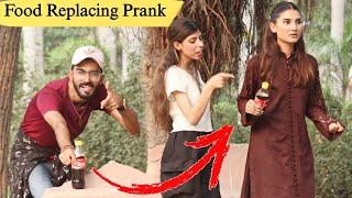 Food Replacing Prank on Cute Girl With a Twist@crazycomedy9838