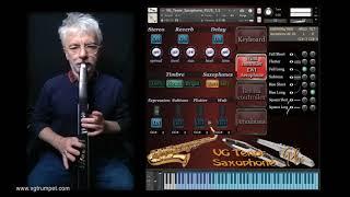 Tenor Saxophone Kontakt sound library and AKAI EWI4000s wind controller. Woodwind and brass vst, wav