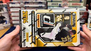 NEW 2024 DONRUSS BASEBALL HOBBY BOX OPENING!! 3 HITS!