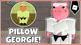 How to get "PILLOW GEORGIE" BADGE + GEORGIE MORPH/SKIN in PIGGY RP CUSTOMS ROLEPLAY! - ROBLOX