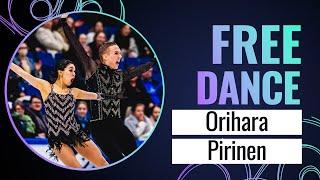 ORIHARA / PIRINEN (FIN) | Ice Dance Free Dance | Grand Prix Espoo 2023 | #GPFigure